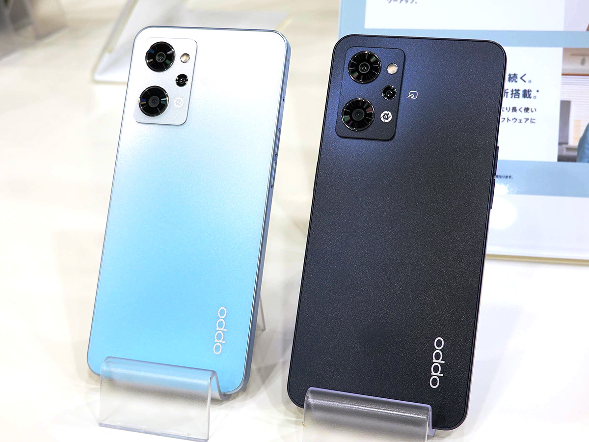 OPPO Reno7 A 2台セット OPPO Reno7 AはeSIMもしくはSIM2枚でデュアルSIM可能