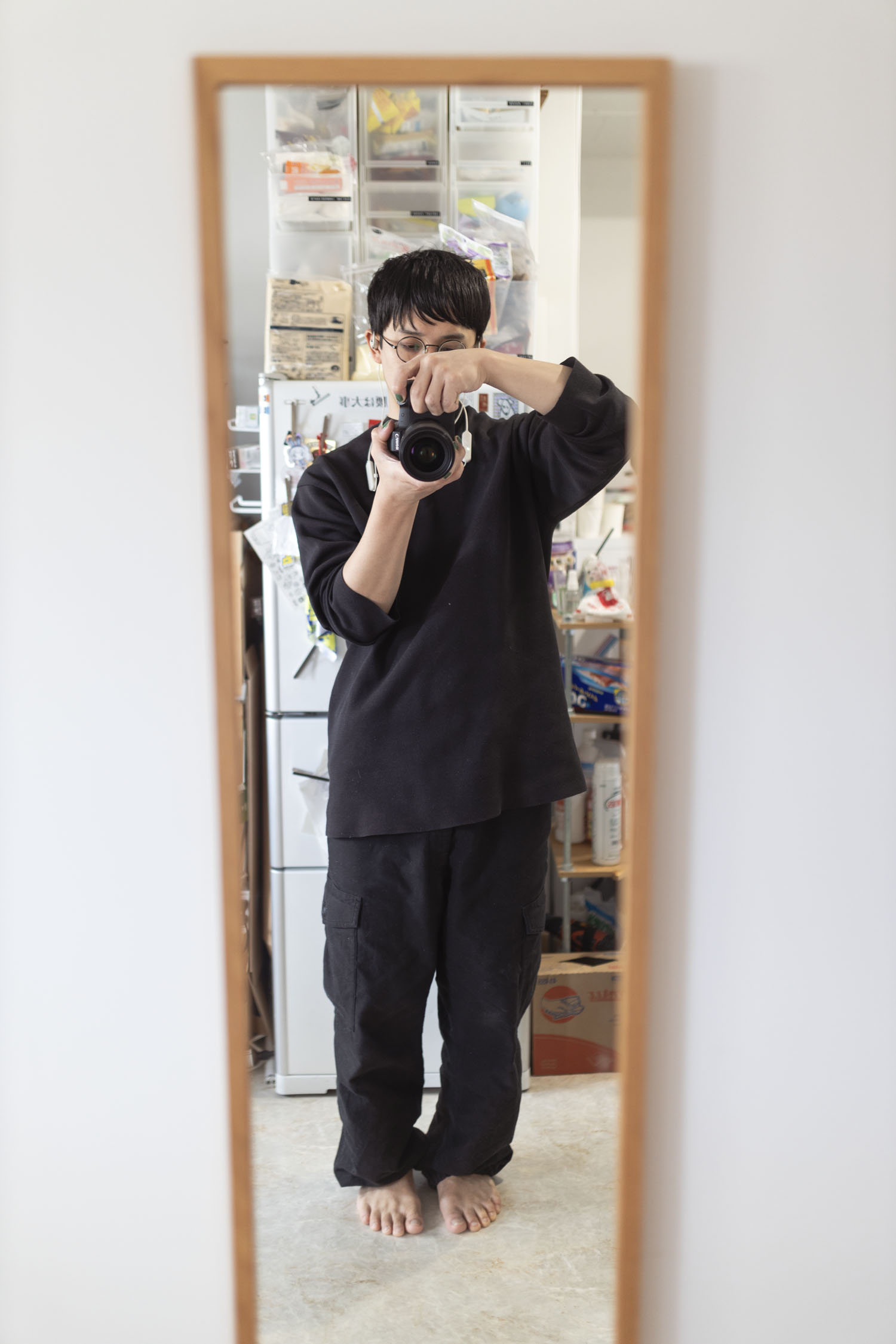 スペースも圧迫感もほぼナシで設置できる無印良品のコレが「姿見の正解