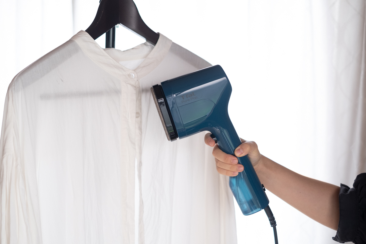 ティファールのコレを毎朝使って「衣類スチーマーのタンク容量は小さい