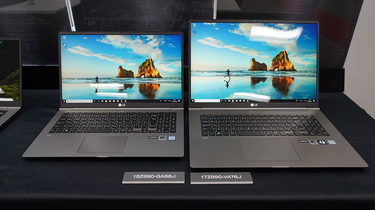 LG gram ホワイトノートPC 17インチ　大画面 画面17インチで約1.34kgの軽量ノートPCが登場 ──「LG gram」の日本