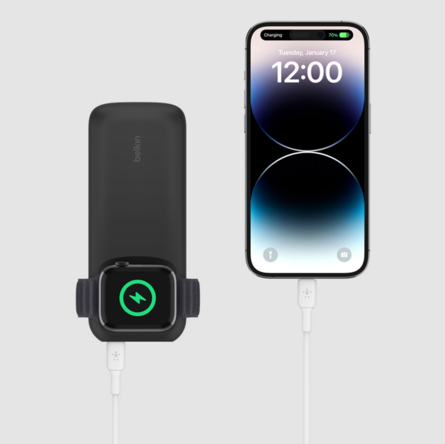 Belkin iPhone + Apple Watch用 モバイルバッテリー Amazon.co.jp: Belkin Apple Watch モバイルバッテリー 充電器 2