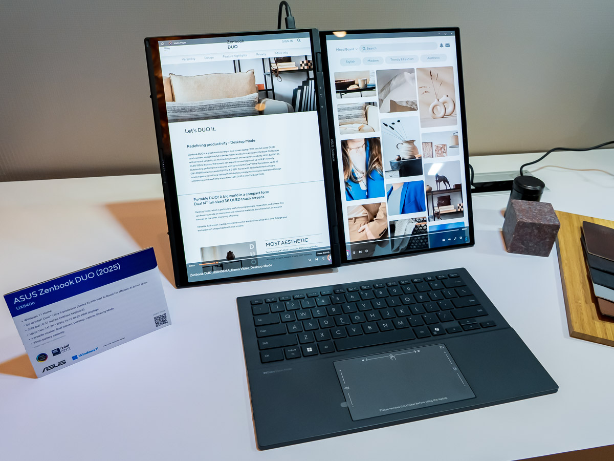 ASUSの1kgを切る「Copilot+PC」が日本上陸。2画面PCや超小型PCもAI化 ASUSの1kgを切る「Copilot+PC」が日本上陸。2画面PCや超小型PCもAI化