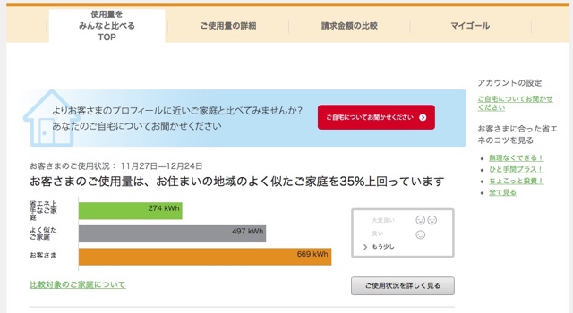 わが家は平均より多い 少ない 電気使用量 料金が見える化できる でんき家計簿 ギズモード ジャパン