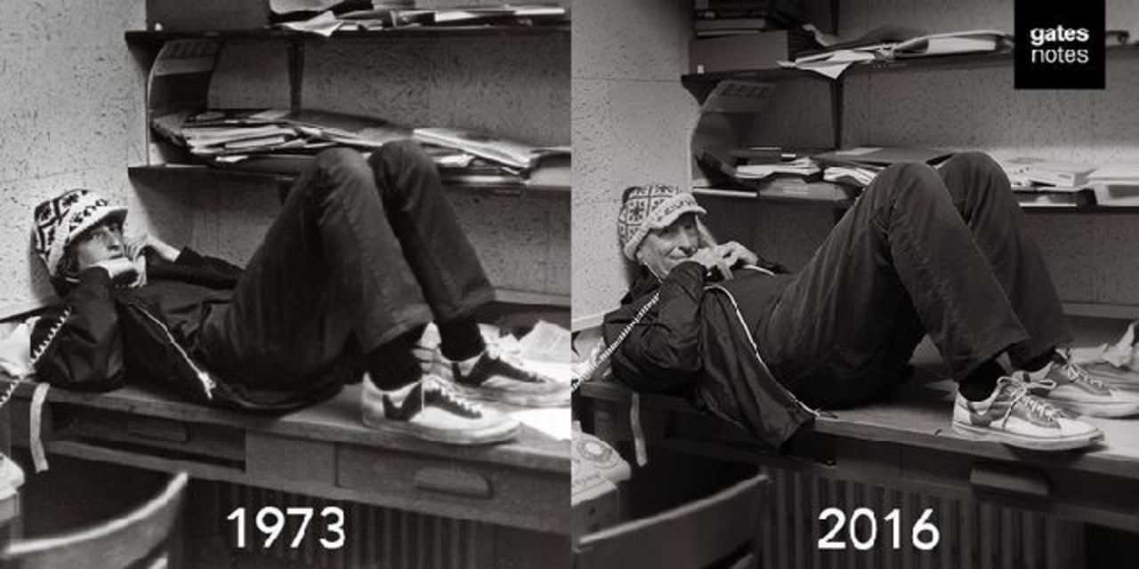 ビル ゲイツ氏 redditで1973年の自分を再現写真で遊んでみる