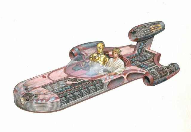 スター・ウォーズ イラスト 細密画