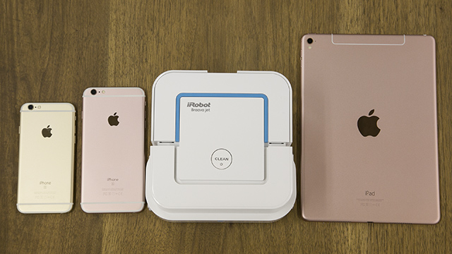 iPhone、iPadとBraava jetを比べてみた