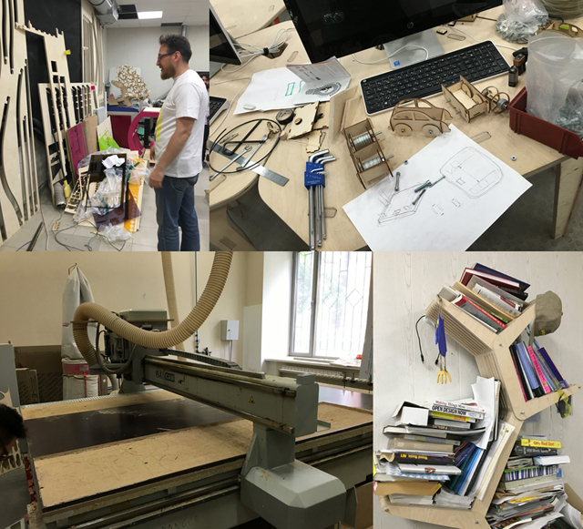 FabLabの工房内
