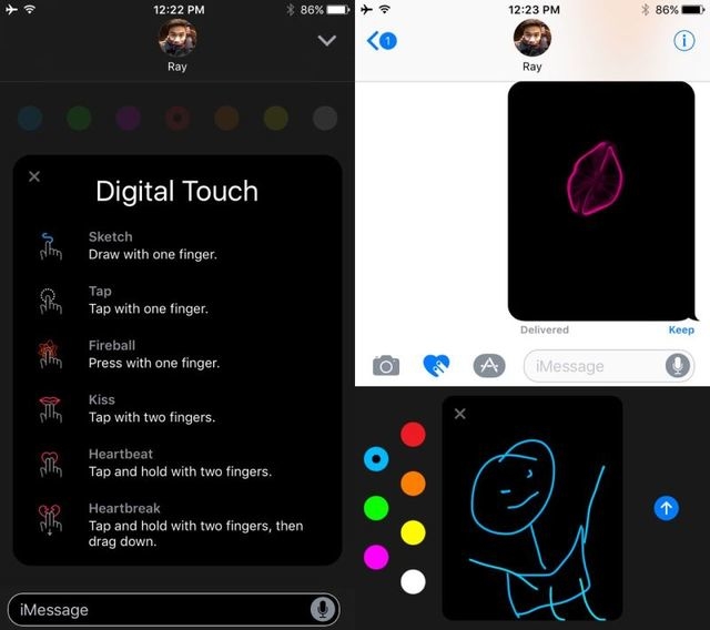 iOS 10 メッセージアプリ 1