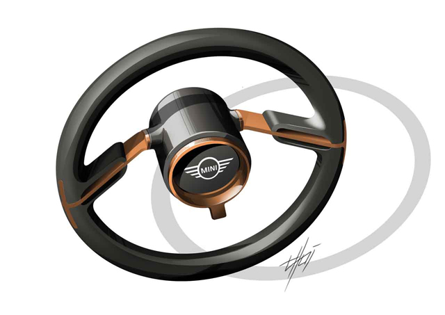 MINI VISION NEXT 100のハンドル