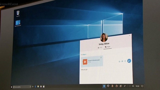 Windows Creators Update メッセンジャーツール
