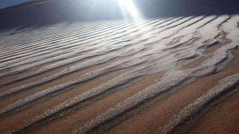 サハラ砂漠 雪 9