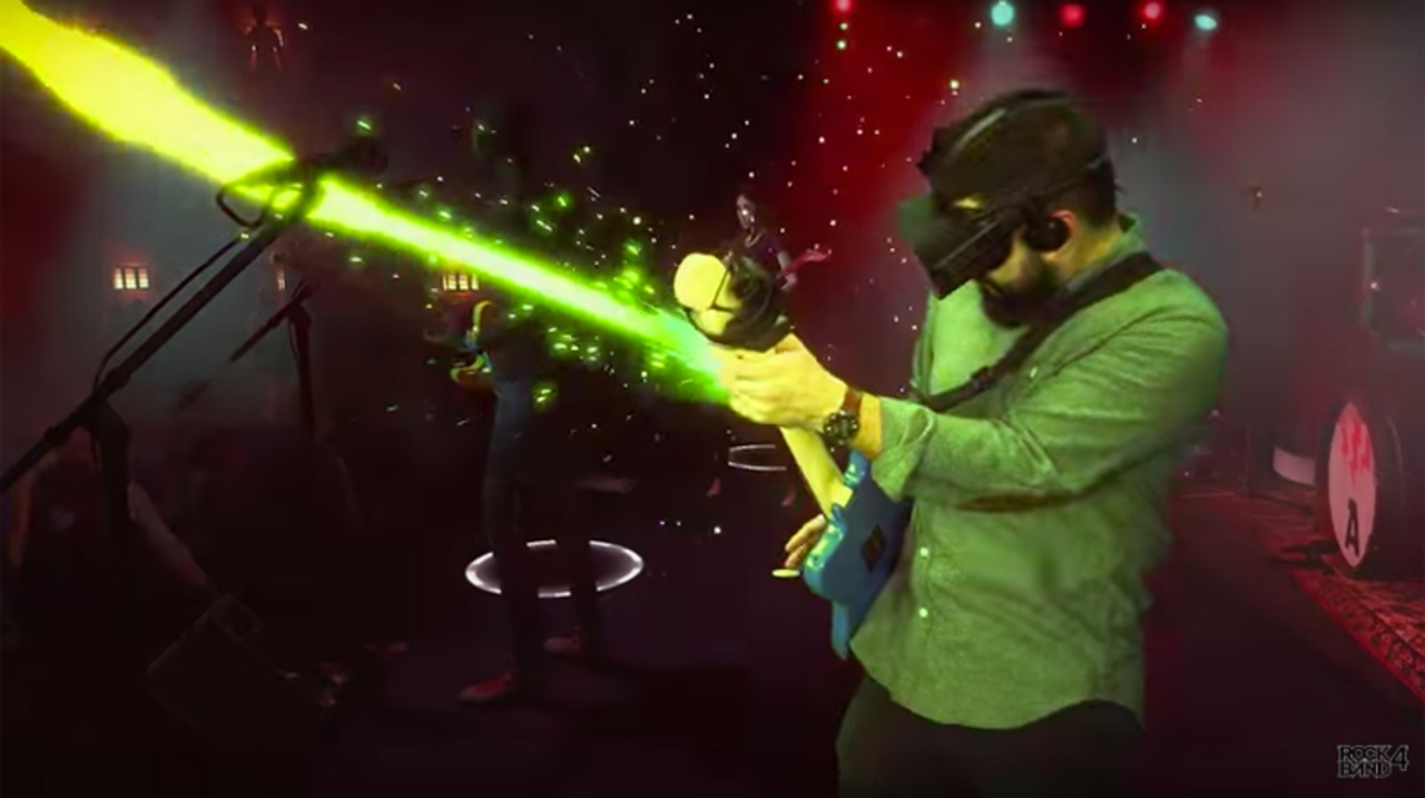 飛ばせ、ギター光線ッ! 『Rock Band VR』が3月に発売