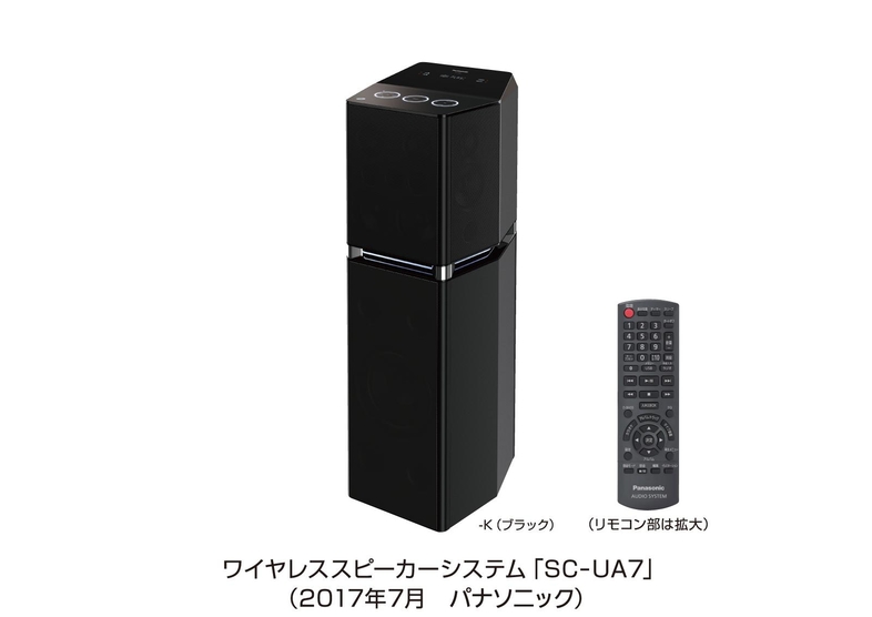 高音質が身体を包みこむ万能ワイヤレススピーカー「SC-UA7