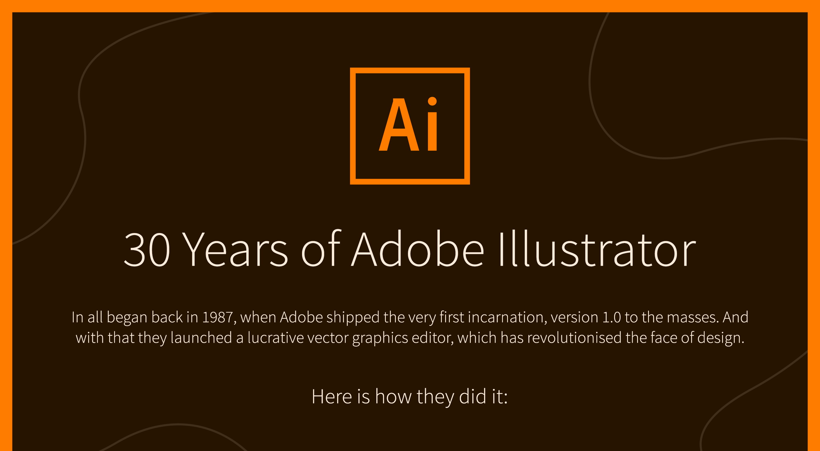 デザイナー必見！ 「Adobe Illustrator」30年の軌跡を追うインフォ 