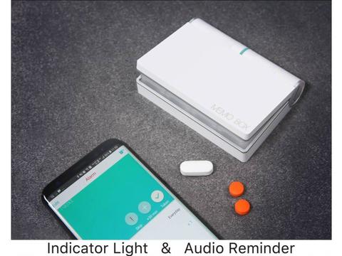 アラーム機能で飲み忘れ防止。スマホと連携できるお薬ボックス「Memo Box Smart Pillbox」