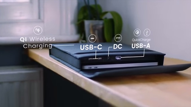 残り1日でキャンペーン終了!移動中に充電する次世代ノートPCケース「LAER」