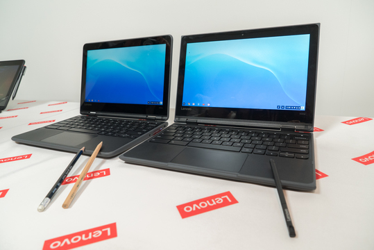 レノボのChromebook「Lenovo 300e/500e」が日本上陸。4万8000円〜でThinkPad譲りの堅牢性とキータッチを。2018年5月発売