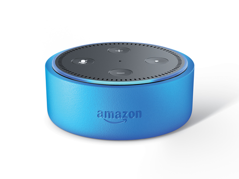 子ども部屋に置くためのEcho Dot Kids Edition。「アウェクサ」にも反応する