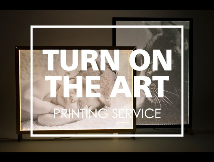 スイッチオンで写真が浮かびあがる照明『TURN ON THE ART』がとても素敵…