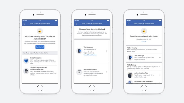 Facebook、二段階認証のセットアップ時に電話番号の登録が不要に。データがなければ漏洩の心配もなし!