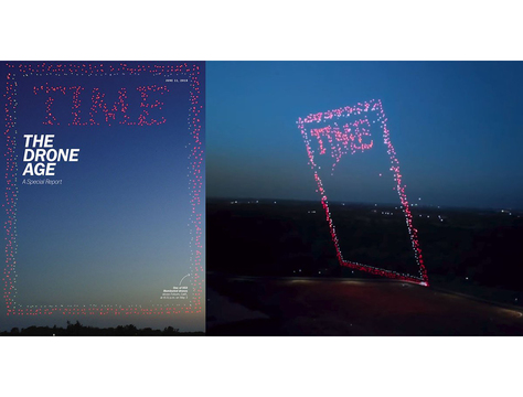 空の向こうに未来が見えた。TIME誌が958機のドローンを飛ばして表紙カバーを撮影