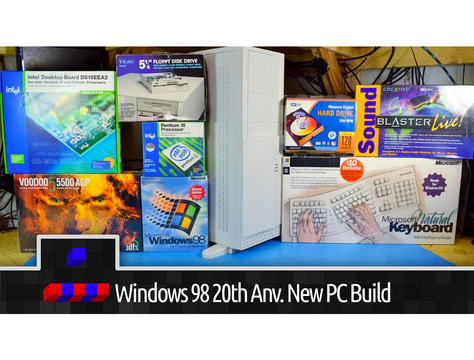 「Windows 98」が20周年。当時の未開封パーツからゲーミングPCをDIY