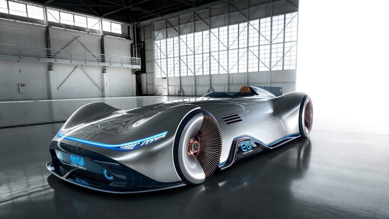 80年前の名車がevで復活 メルセデス ベンツ Vision Eq Silver Arrow ギズモード ジャパン