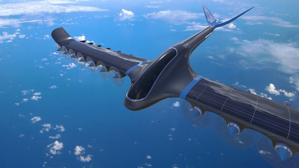 太陽光&風力発電しながら飛ぶ水素燃料電池飛行機「Element One」