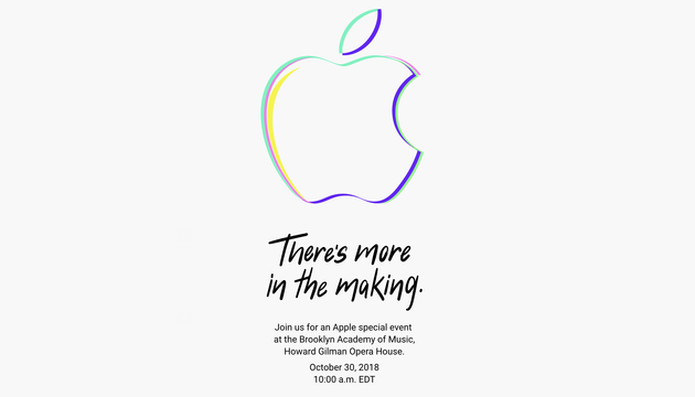 速報:Apple、10月30日にSpecial Eventを開催