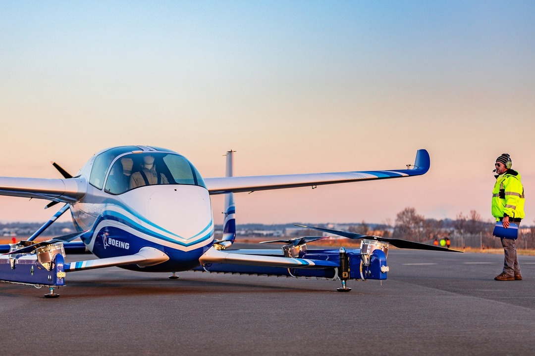 Boeing, successful flying taxi vertical flight experiment!