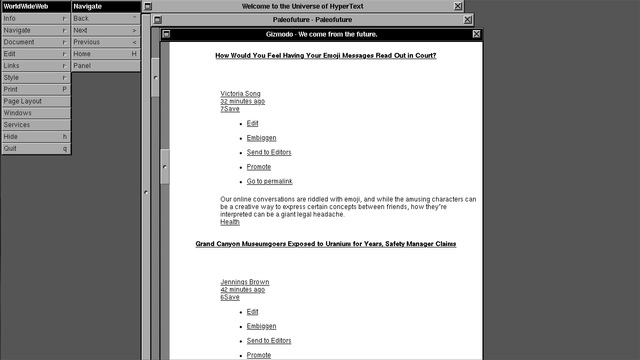 インターネットのご先祖様「World Wide Webブラウザー」を再現したよ!