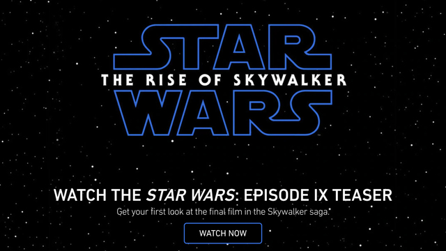 『スター・ウォーズ/エピソード9』予告編がついに解禁。原題は『ザ・ライズ・オブ・スカイウォーカー』に