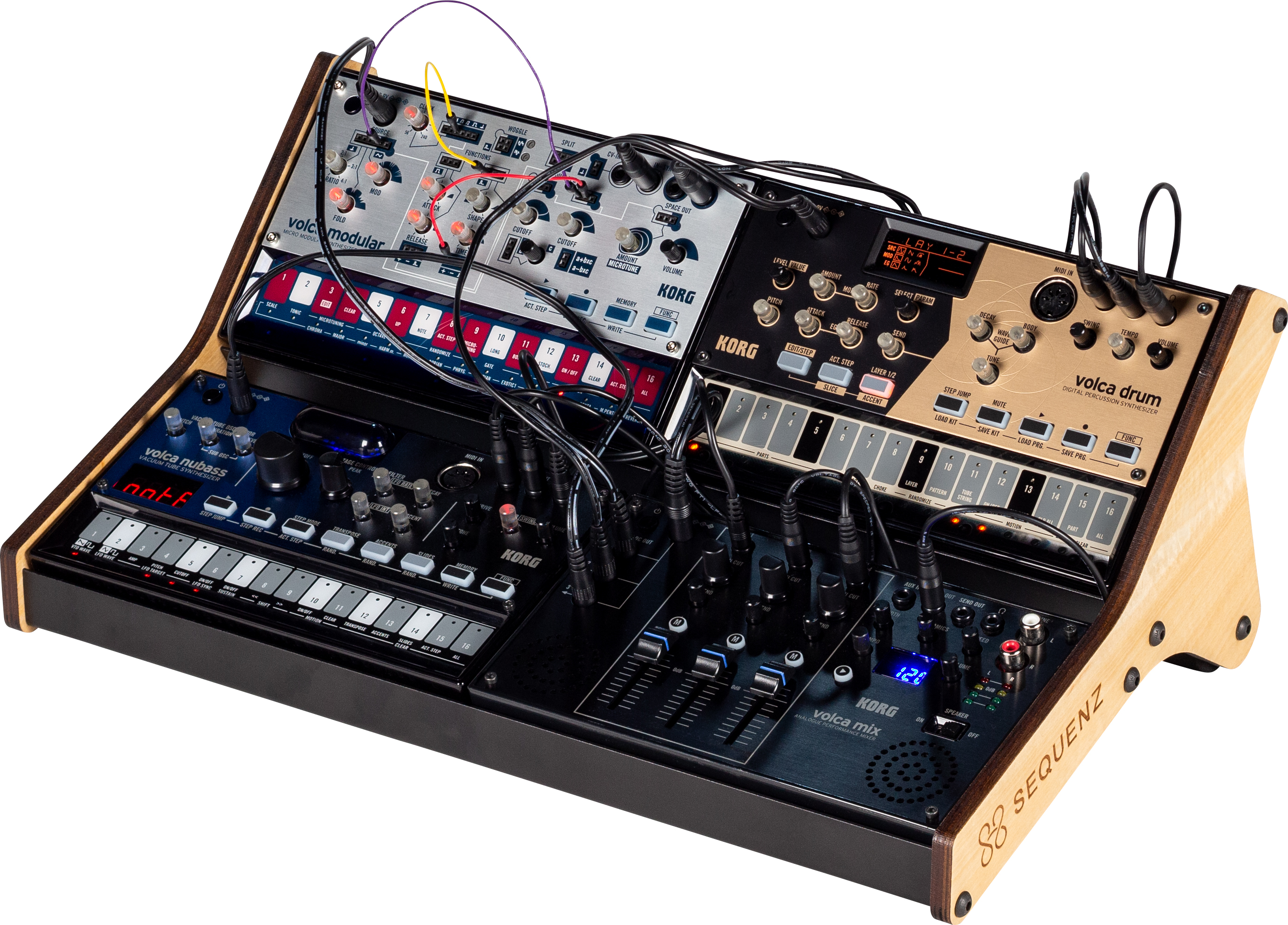 真空管オシレーター採用の「volca nubass」。剥き出しのカッコよさが