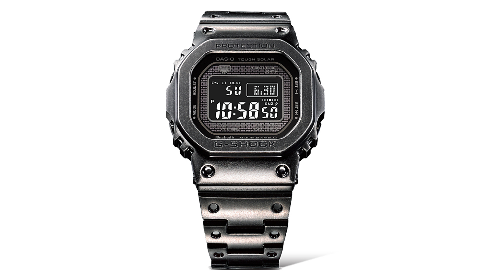 渋い…渋すぎる…。ガンメタリック・ステンレスのG-SHOCK「GMW-B5000V