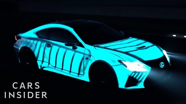 電気で光る塗料「LumiLor」を使えば、クルマを映画『トロン』みたいにできちゃう