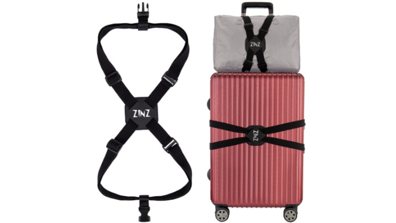 伸縮力バツグンで手のひらサイズにたためる スーツケースにバッグを固定するベルト ギズモード ジャパン