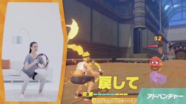ニンテンドースイッチ用「リングフィット アドベンチャー」登場。汗だくで技を繰り出すフィットネスゲーム