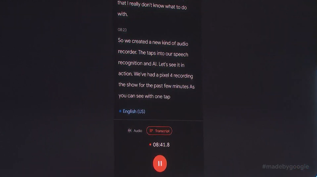 Pixel 4のレコーダーアプリはオフライン書き起こしができる! #madebygoogle