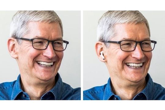 ティム・クック Apple CEOのTwitterアイコンがAirPods Proを装着→フォトショ芸じゃね?