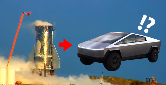 超限定版Cybertruck：爆発したStarship Mk1の鋼板を使ったモデル登場か？ #Startruck