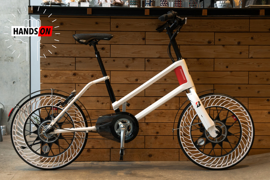 ブリヂストンの｢パンクしない自転車｣ハンズオン：いずれ街でお馴染みの存在になりそう