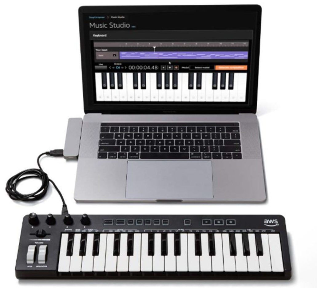AWSが自動作曲のためのキーボードを発表。AIと一緒に作曲を学ぼう 