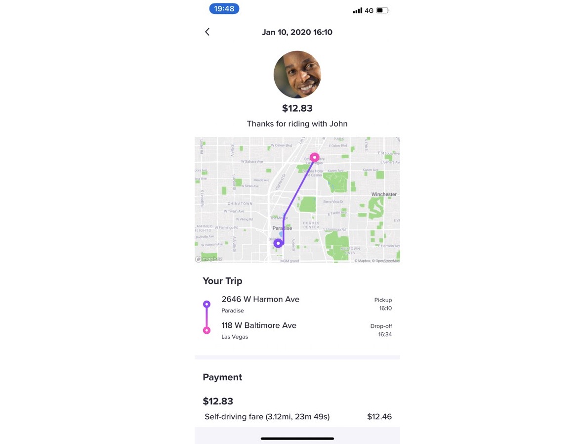 ラスベガスで走る自動運転タクシーにライドオン 自然すぎてリアクションに困りました ギズモード ジャパン