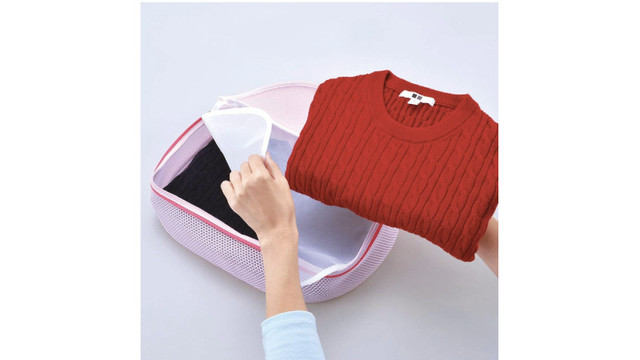 立体構造・クッションメッシュ・仕切りの3つの仕組みで、デリケートな衣類を守る洗濯ネット
