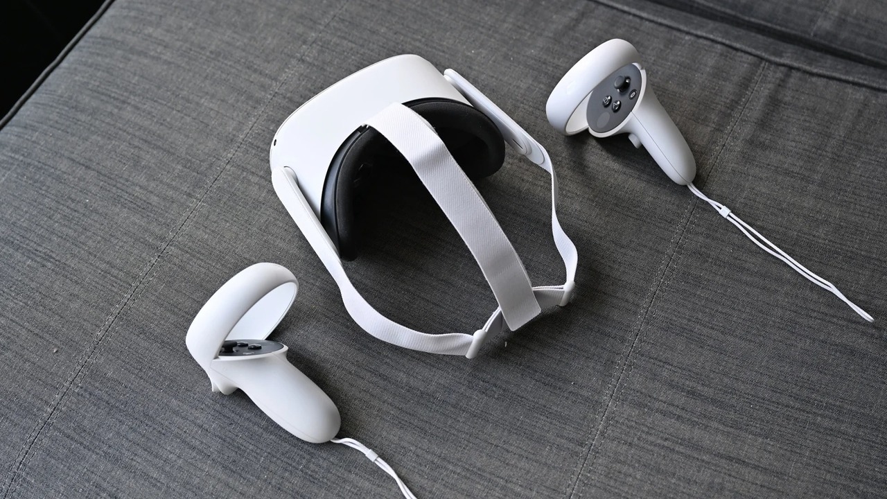 ソファに置いたOculus Quest2