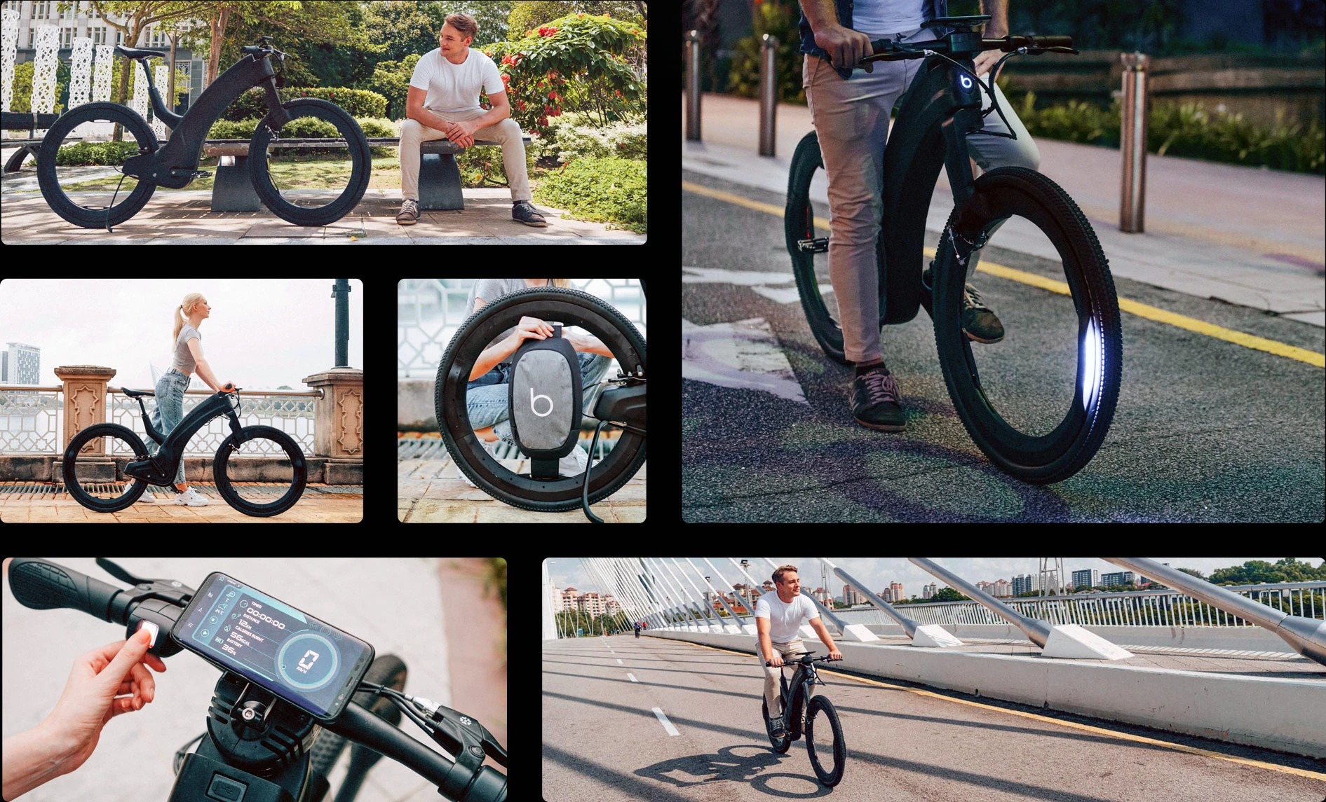 タイヤがただの輪っか！ ハブもスポークもない未来のeバイク「beno