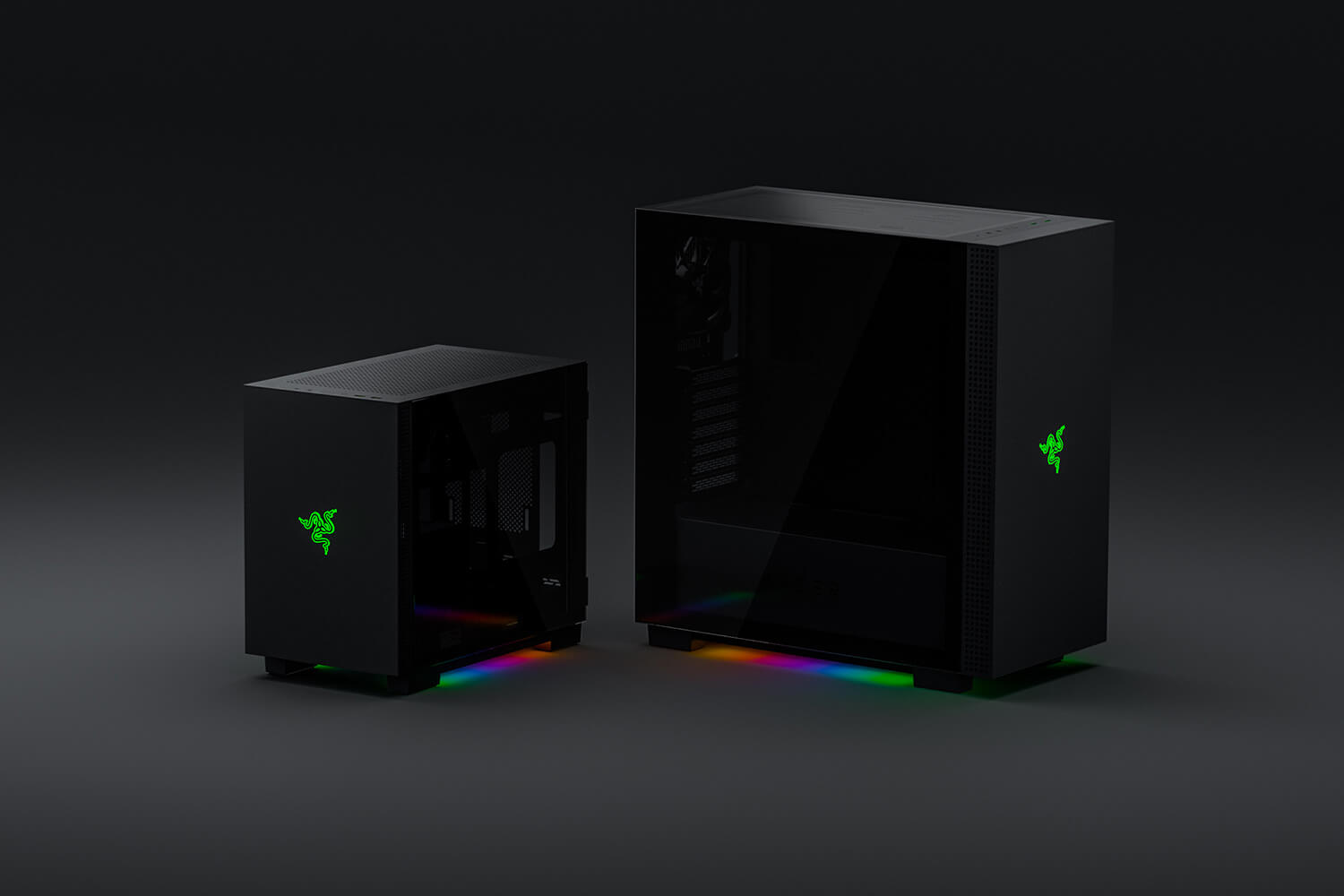 Razerから両面開きのゲーミング用デスクトップpcケースが大小2種登場 ギズモード ジャパン