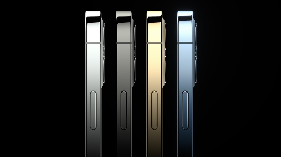iPhone12の側面が並んだ画像