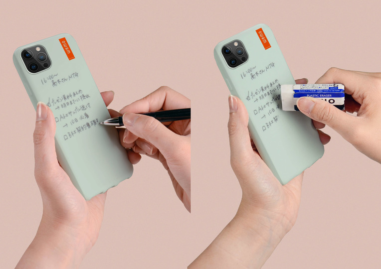 スマホケースがメモ帳に 油性ペンで書いて消せる Wemo にiphone 12 12 Pro用が登場 ギズモード ジャパン