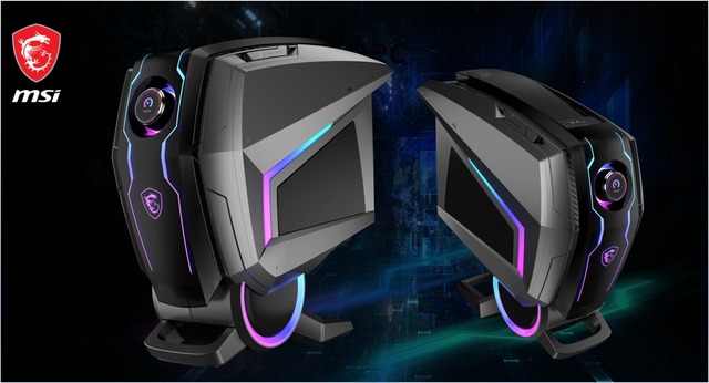 完全にSFなデザイン。MSIが世界初｢ゲーミングノブ｣を搭載したデスクトップPCを作る